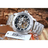 Fossil Modern Machine Automatic Silver Dial Silver Steel Strap Watch for Men - ME3081 Authentic Buy Shop Now