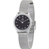 Calvin Klein Minimal Black Dial Silver Mesh Bracelet Watch for Men - K3M51151 Authentic Buy Shop Now