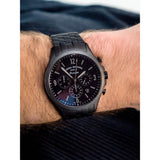 Fossil Forrester Chronograph Black Dial Black Steel Strap Watch for Men - FS5697 Authentic Buy Shop Now