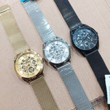Guess Analog Multifunction Black Dial Black Mesh Bracelet Watch for Men - GW0368G3 Authentic Buy Shop Now