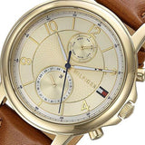 Tommy Hilfiger Claudia Rose Gold Dial Brown Leather Strap Watch for Women - 1781818 Authentic Buy Shop Now