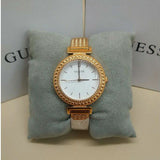 Guess Monroe Silver Dial Rose Gold Steel Strap Watch For Women - W1152L3 Authentic Buy Shop Now