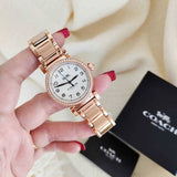 Coach Madison White Dial Rose Gold Steel Strap Watch for Women - 14502398 Authentic Buy Shop Now