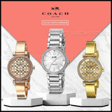 Coach Sports Crystals Silver Dial Silver Steel Strap Watch for Women - 14502194 Authentic Buy Shop Now