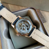 Fossil Townsman Automatic Skeleton Black Dial Black Leather Strap Watch for Men - ME3084 Authentic Buy Shop Now