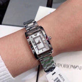 Emporio Armani Classic Diamonds Silver Dial Silver Steel Strap Watch For Women - AR3170 Authentic Buy Shop Now