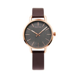 Calvin Klein Even Grey Dial Brown Leather Strap Watch for Women - K7B236G3 Authentic Buy Shop Now