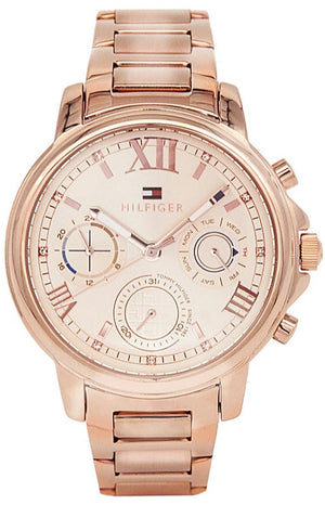 Tommy Hilfiger Claudia Rose Gold Dial Rose Gold Steel Strap Watch for Women - 1781743 Authentic Buy Shop Now