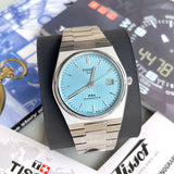 Tissot PRX Powermatic 80 Ice Blue Tiffany Dial Silver Steel Strap Watch for Men - T137.407.11.351.00 Authentic Buy Shop Now