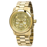 Michael Kors Runway Gold Dial Gold Steel Strap Watch for Men - MK8077 Authentic Buy Shop Now