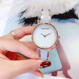 Calvin Klein Seduce White Dial Two Tone Steel Strap Watch for Women - K4E2N616 Authentic Buy Shop Now