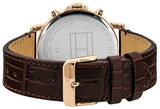 Tommy Hilfiger Daniel Black Dial Brown Leather Strap Watch for Men - 1710379 Authentic Buy Shop Now