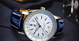 Breitling Navitimer Automatic 41mm White Dial Blue Leather Strap Watch for Men - A173263A1G1P1 Authentic Buy Shop Now
