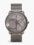 Calvin Klein Minimal Grey Dial Grey Mesh Bracelet Watch for Men - K3M517P4 Authentic Buy Shop Now