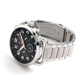 Tommy Hilfiger Briggs Chronograph Black Dial Silver Steel Strap Watch for Men - 1791422 Authentic Buy Shop Now