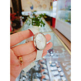 Calvin Klein Incentive White Dial White Leather Strap Watch for Women - K3P231L6 Authentic Buy Shop Now