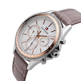 Tommy Hilfiger Ari Diamonds White Dial Grey Leather Strap Watch for Women - 1781980 Authentic Buy Shop Now
