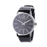 Calvin Klein Minimal Black Dial Black Leather Strap Watch for Men - K7621107 Authentic Buy Shop Now