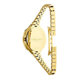 Calvin Klein Lively White Dial Gold Steel Strap Watch for Women - K4U23526 Authentic Buy Shop Now