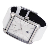 Calvin Klein Window White Dial White Leather Strap Watch for Men - K2M21120 Authentic Buy Shop Now