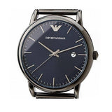 Emporio Armani Luigi Quartz Blue Dial Grey Mesh Bracelet Watch For Men - AR11053 Authentic Buy Shop Now