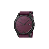 Calvin Klein Tone Maroon Dial Maroon NATO Strap Watch for Men - K7K514UP Authentic Buy Shop Now