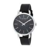 Calvin Klein Even Black Dial Black Leather Strap Watch for Women - K7B231C1 Authentic Buy Shop Now
