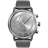 Hugo Boss Architectural Grey Dial Grey Leather Strap Watch for Men - 1513570 Authentic Buy Shop Now