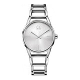 Calvin Klein Stately Silver Dial Silver Steel Strap Watch for Women - K3G23128 Authentic Buy Shop Now