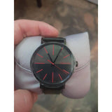 Calvin Klein Boost Black Dial Black Leather Strap Watch for Men - K7Y214CY Authentic Buy Shop Now