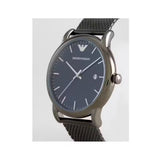 Emporio Armani Luigi Quartz Blue Dial Grey Mesh Bracelet Watch For Men - AR11053 Authentic Buy Shop Now