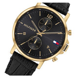 Tommy Hilfiger Daniel Black Dial Black Leather Strap Watch for Men - 1710417 Authentic Buy Shop Now