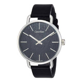 Calvin Klein Even Black Dial Black Leather Strap Watch for Women - K7B211C1 Authentic Buy Shop Now