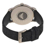 Emporio Armani Luigi Analog Brown Dial Black Leather Strap Watch For Men - AR11156 Authentic Buy Shop Now