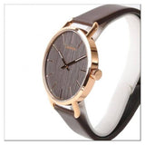 Calvin Klein Even Grey Dial Brown Leather Strap Watch for Women - K7B216G3 Authentic Buy Shop Now