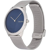 Calvin Klein Minimal Blue Dial Silver Mesh Bracelet Watch for Men - K3M2112N Authentic Buy Shop Now