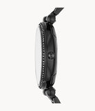 Fossil Carlie Black Dial Black Steel Strap Watch for Women - ES4488 Authentic Buy Shop Now