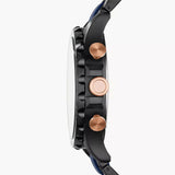Fossil Nate Chronograph Blue Dial Two Tone Steel Strap Watch for Men - JR1494 Authentic Buy Shop Now