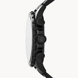 Fossil Nate Chrongraph Ion Plated Black Dial Black Steel Strap Watch for Men - JR1356 Authentic Buy Shop Now