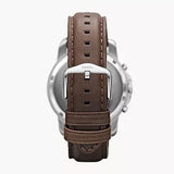 Fossil Grant Chronograph White Dial Brown Leather Strap Watch for Men - FS4735 Authentic Buy Shop Now