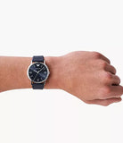 Emporio Armani Kappa Quartz Blue Dial Blue Leather Strap Watch For Women - AR11012 Authentic Buy Shop Now