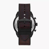 Fossil Bronson Chronograph Brown Dial Brown Leather Strap Watch for Men - FS5713 Authentic Buy Shop Now