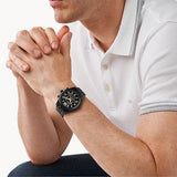 Michael Kors Lexington Chronograph Black Dial Black Steel Strap Watch for Men - MK8603 Authentic Buy Shop Now