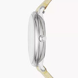 Fossil Jacqueline Three-Hand White Dial Yellow Leather Strap Watch for Women - ES4812 Authentic Buy Shop Now