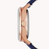 Fossil Townsman Twist Skeleton Blue Dial Blue Leather Strap Watch for Men - ME1138 Authentic Buy Shop Now