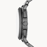 Fossil Machine Chronograph Brown Dial Grey Steel Strap Watch for Men - FS4931 Authentic Buy Shop Now