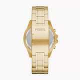 Fossil Garrett Chronograph Gold Dial Gold Steel Strap Watch for Men - FS5772 Authentic Buy Shop Now