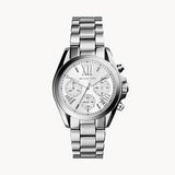 Michael Kors Bradshaw Chronograph Silver Dial Silver Steel Strap Watch for Women - MK6174 Authentic Buy Shop Now