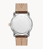 Fossil The Commuter Twist Black Dial Brown Leather Strap Watch for Men - ME1165 Authentic Buy Shop Now