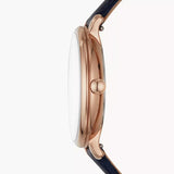 Fossil Jacqueline Blue Dial Blue Leather Strap Watch for Women - ES4673 Authentic Buy Shop Now